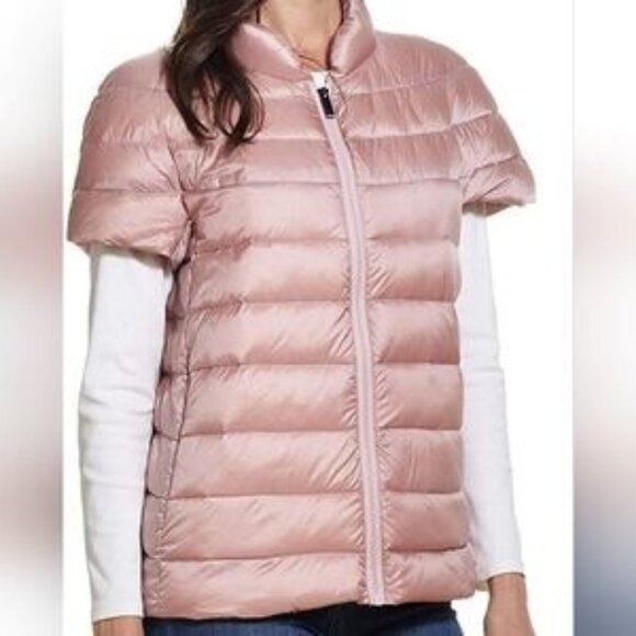 Martha Stewart Jackets & Blazers - Martha Stewart Down Vest Mauve Short Sleeve Puffer Jacket Gorpcore L
